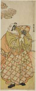 Herec Nakamura Nakazo I jako Watanabe no Tsuna ve hře Shitenno Tonoi no Kisewata, hrál v divadle Nakamura v jedenáctém měsíci, 1781 od Katsukawa Shunsho