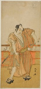 Herec Nakamura Sukegoro II v neznámé roli od Katsukawa Shunsho
