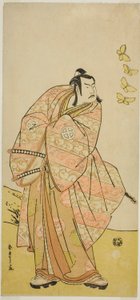 tee ah c a r Ota ni hiroji ii s roll nový ro a raně člen tee pay květina oh Edo Masakado festival, vystoupí na te tee Ichimura tee člen tee event Gate th, 1789 od Katsukawa Shunsho