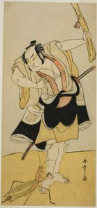 Herec Otani Hiroji III v neznámé roli od Katsukawa Shunsho
