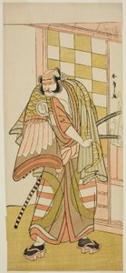 Sawamura Sojuro Dobrý jako člen Kobayashiho Asahina Saburo Tye Pay Kaku je dobrý Komachi Tak se předvádí na odpališti Nakamura člen odpaliště nyní d gate th, 1781 od Katsukawa Shunsho