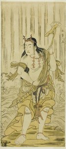 Přijďte a změňte měkkost brokátu, vystupte na odpališti Nakamura člen odpaliště th, 1780 od Katsukawa Shunsho