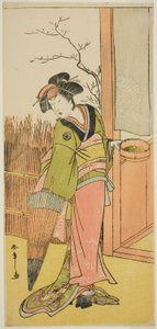 Herec Segawa Kikunojo III v neznámé roli od Katsukawa Shunsho
