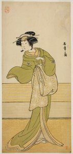 Herec Yamashita Mangiku I v neidentifikované roli od Katsukawa Shunsho