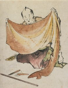 Obchodník s látkami, konec 18.-začátek 19. století. od Katsushika Hokusai