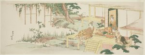 Obdivování vistárie od Katsushika Hokusai