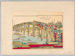 Most v Yedu od Katsushika Hokusai