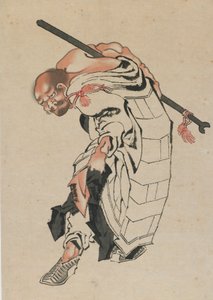 Buddhistická postava, konec 18.-začátek 19. století. od Katsushika Hokusai