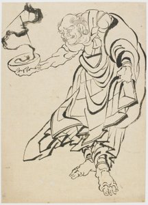 Buddhistická postava, konec 18.-začátek 19. století. od Katsushika Hokusai