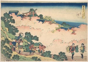 Třešňové květy v Yoshino (Yoshino), ze série „Sníh, měsíc a květiny“ (Setsugekka) od Katsushika Hokusai