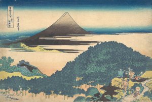 Cushion Pine at Aoyama Aoyama enza no matsu, ze série Třicet šest pohledů na ..., ca. 1830-32. od Katsushika Hokusai