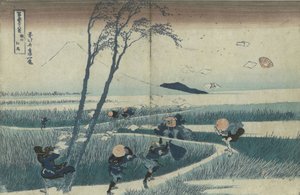 Ejiri v provincii Suruga ze série Třicet šest pohledů na Mt Fuji, c. 1830 od Katsushika Hokusai