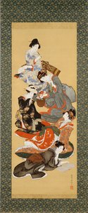 Pět krásných žen od Katsushika Hokusai