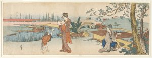 Prodejce zlatých rybek od Katsushika Hokusai
