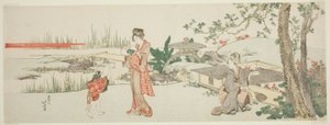 Prodejce zlatých rybek od Katsushika Hokusai