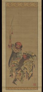 Guan Yu, čínský bůh války od Katsushika Hokusai
