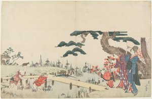 Iris Garden od Katsushika Hokusai