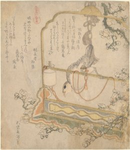 Červenka japonská, ze série „Všechny druhy koní“ od Katsushika Hokusai
