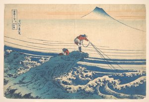 Kajikazawa v provincii Kai (Kōshū Kajikazawa), ze série „Třicet šest pohledů na horu Fuji“ (Fugaku sanjūrokkei)