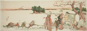 Dámy v Shichirigahamě od Katsushika Hokusai