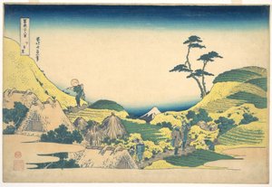 Dolní Meguro (Šimo Meguro), ze série „Třicet šest pohledů na horu Fudži“ (Fugaku sanjūrokkei) od Katsushika Hokusai