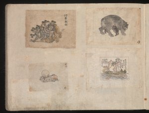 Miniaturní kresby pro řemeslníky od Katsushika Hokusai