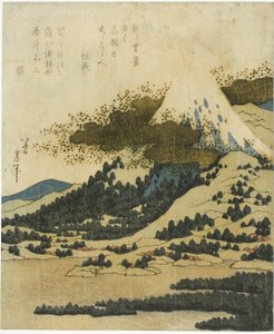 Mount Fuji z jezera Ashi v Hakone od Katsushika Hokusai