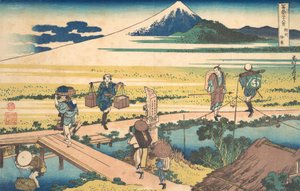 Nakahara v provincii Sagami Soshu Nakahara, ze série Třicet šest pohledů na M..., ca. 1830-32. od Katsushika Hokusai