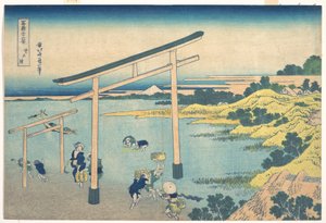Zátoka Noboto (Noboto no ura), ze série „Třicet šest pohledů na horu Fudži“ (Fugaku sanjūrokkei) od Katsushika Hokusai