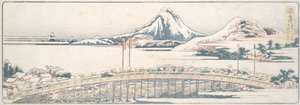 Okazaki, ze série „Padesát tři zastávky jarních radostí“ od Katsushika Hokusai