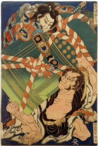 Onikojima yatarô a Seihôin akabôzu od Katsushika Hokusai