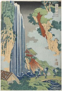Ono Falls na Kiso Road, c. 1833 od Katsushika Hokusai