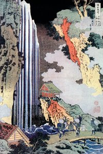 Vodopád Ono podél Kisokaido, c1780-1849 od Katsushika Hokusai