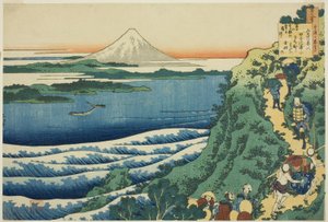 Poe m od Yamabe no Akahito ze série od Katsushika Hokusai