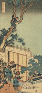 Tisk ze série „Skutečné zrcadlo čínských a japonských básní od Katsushika Hokusai
