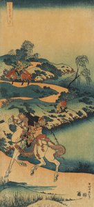Tisk ze série „Skutečné zrcadlo čínských a japonských básní od Katsushika Hokusai