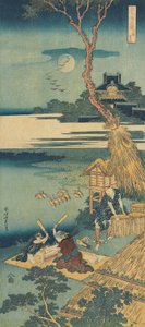 Tisk ze série „Skutečné zrcadlo čínských a japonských básní od Katsushika Hokusai