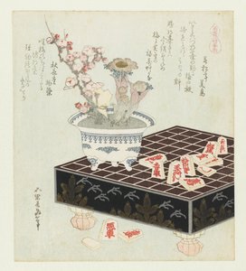 Šógi kameny shogikoma (název na předmětu) Série s koňmi (název série na objektu) Umazukushi (název série na objektu) od Katsushika Hokusai