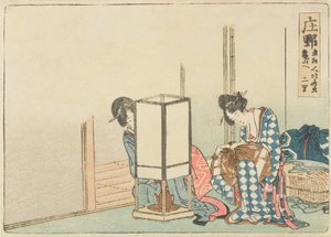 Shono, ze série „Padesát tři stanic Tokaidské dálnice“, po roce 1804 (barevný dřevotisk) od Katsushika Hokusai