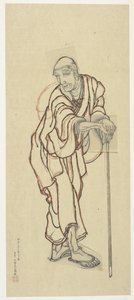 Skica pro dřevotisk, konec 18.-začátek 19. století. od Katsushika Hokusai