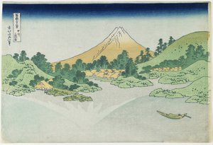 Povrch vody v Misace v provincii Ko_shu_, 1831-1834 od Katsushika Hokusai