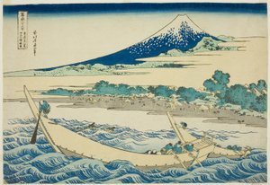 Jiné místo konání y Nea r Ejiri Oto te městský stupeň (Urbanský stupeň Ejiri Tago no Ura schematická mapa), ze série s ``Ti rty Mr. x Vi ws Of mount Fuji (Fugaku Kasaju Rokukatsu)