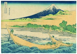 Pláž Tago poblíž Ejiri na cestě Tōkaidō od Katsushika Hokusai
