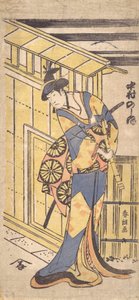 Tee c a r Nakamurova sůl je dobrá, člen Femae road, doplňkové l jin g shakuhachi místo m. .. .. , 1796 dokončeno, 6. Roč. od Katsushika Hokusai