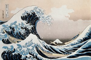 Velká vlna u pobřeží Kanagawa, c1829-c1831