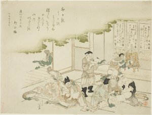 Sedm bohů štěstí od Katsushika Hokusai