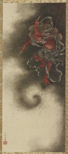 Bůh hromu, období Edo od Katsushika Hokusai