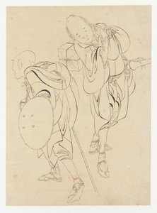 Cestovatelé, konec 18.-začátek 19. století. od Katsushika Hokusai