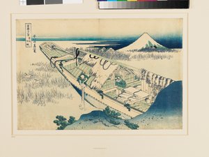 Ushibori, provincie Hitachi od Katsushika Hokusai