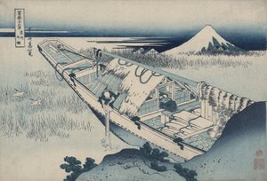 Ušibori v provincii Hitachi, ze série „Třicet šest pohledů na horu Fudži“ od Katsushika Hokusai